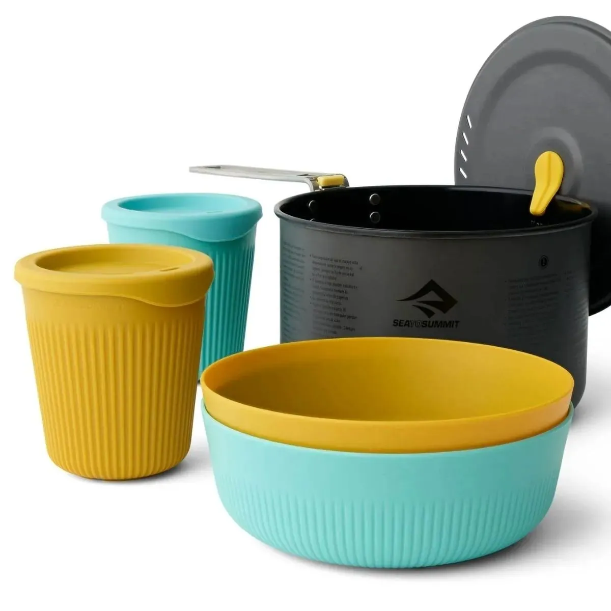 Set Camping Sea To Summit Ultraliviano Frontier Olla Bowls Vasos 5 Piezas