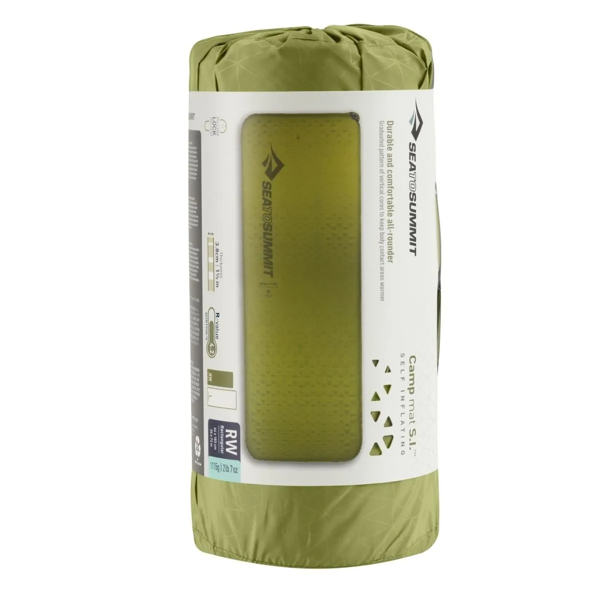 Aislante Autoinflable Sea To Summit Camp Mat SI Rectangular Regular Olive