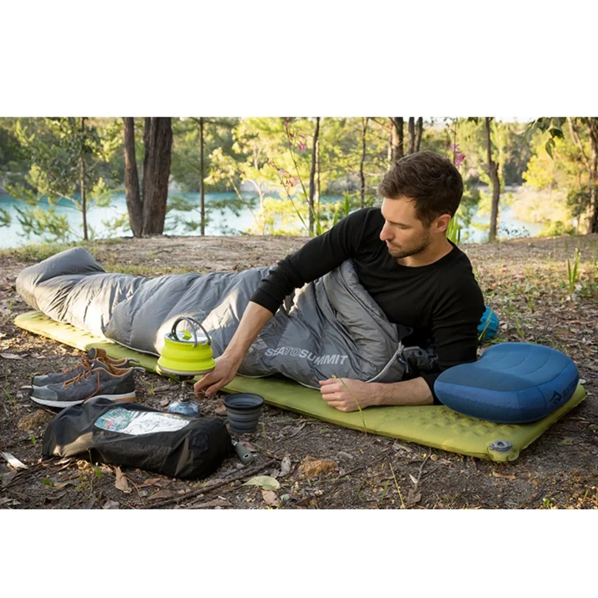 Aislante Autoinflable Sea To Summit Camp Mat SI Olive Large