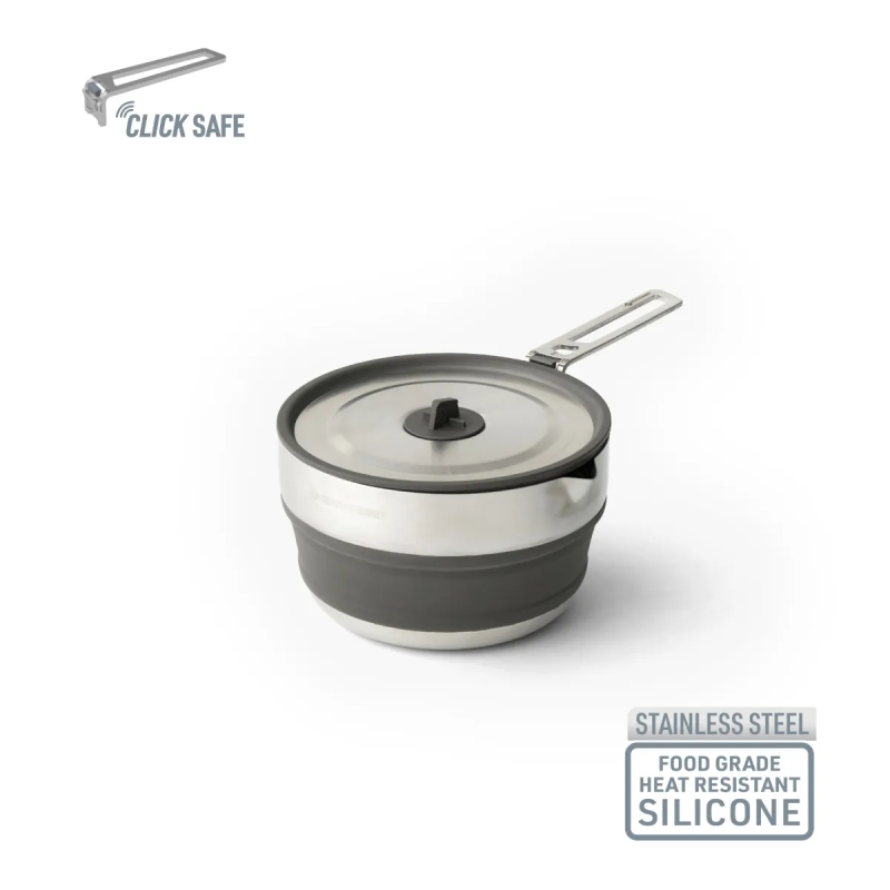 Marmita Sea to Summit Detour Plegable Acero Inox 1.8 L