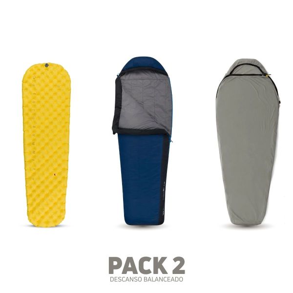 Pack 2 Descanso balanceado Aislante Bolsa de dormir Liners